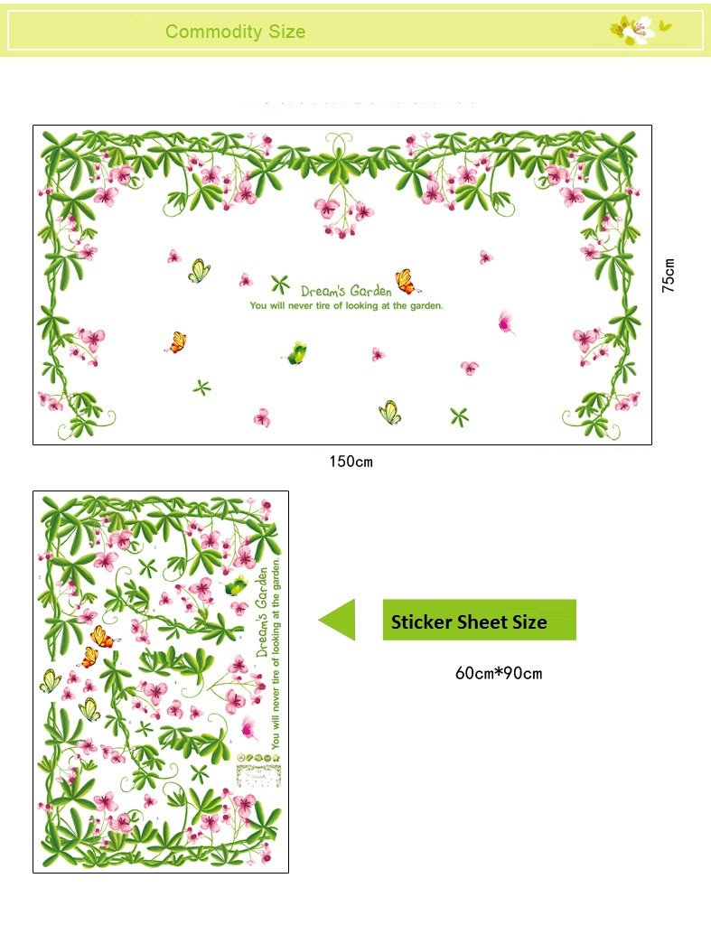 Dream Gardner Decals Design Wall Ay9078