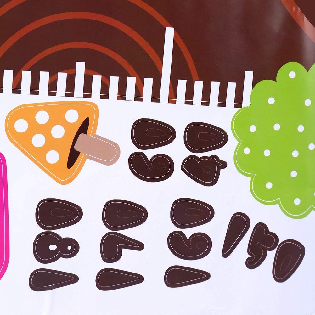 FIYO Height Chart Sticker, Owl Tree Growth Wall Measure Removable Decor Little Animals Kids Decals Peel and Stick for Kids Nursery Bedroom Living Room