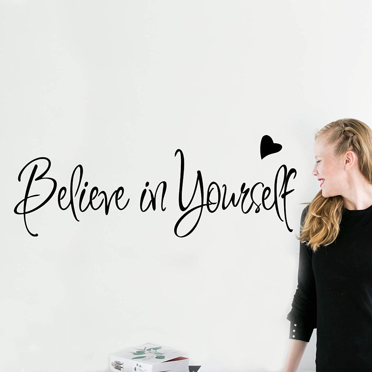 Believe In Yourself Wall Stickers Inspirational Home Decor Creative Inspiring Quote Wall Decal Adesivo De Parede Vinyl Decals