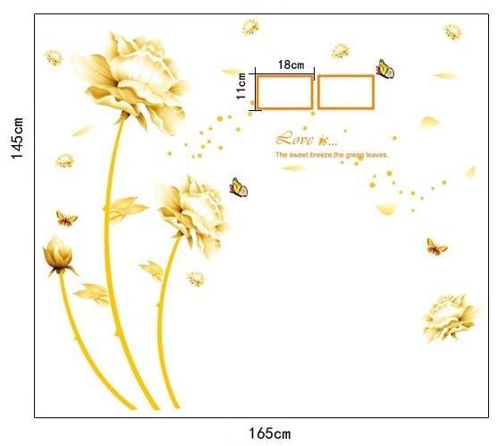 Adorable Home Decor PVC Wall Sticker (AY9188)