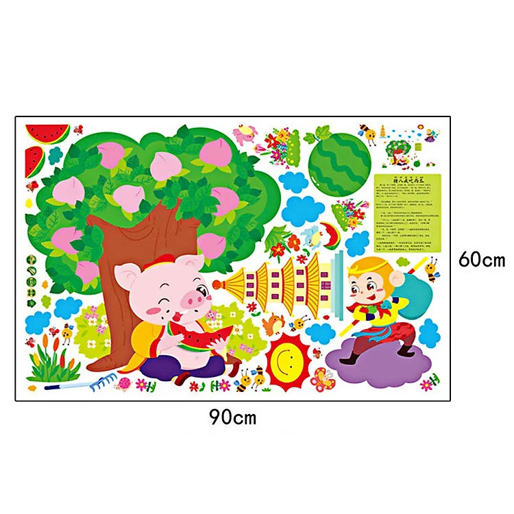 Cartoon wall decal sk9257