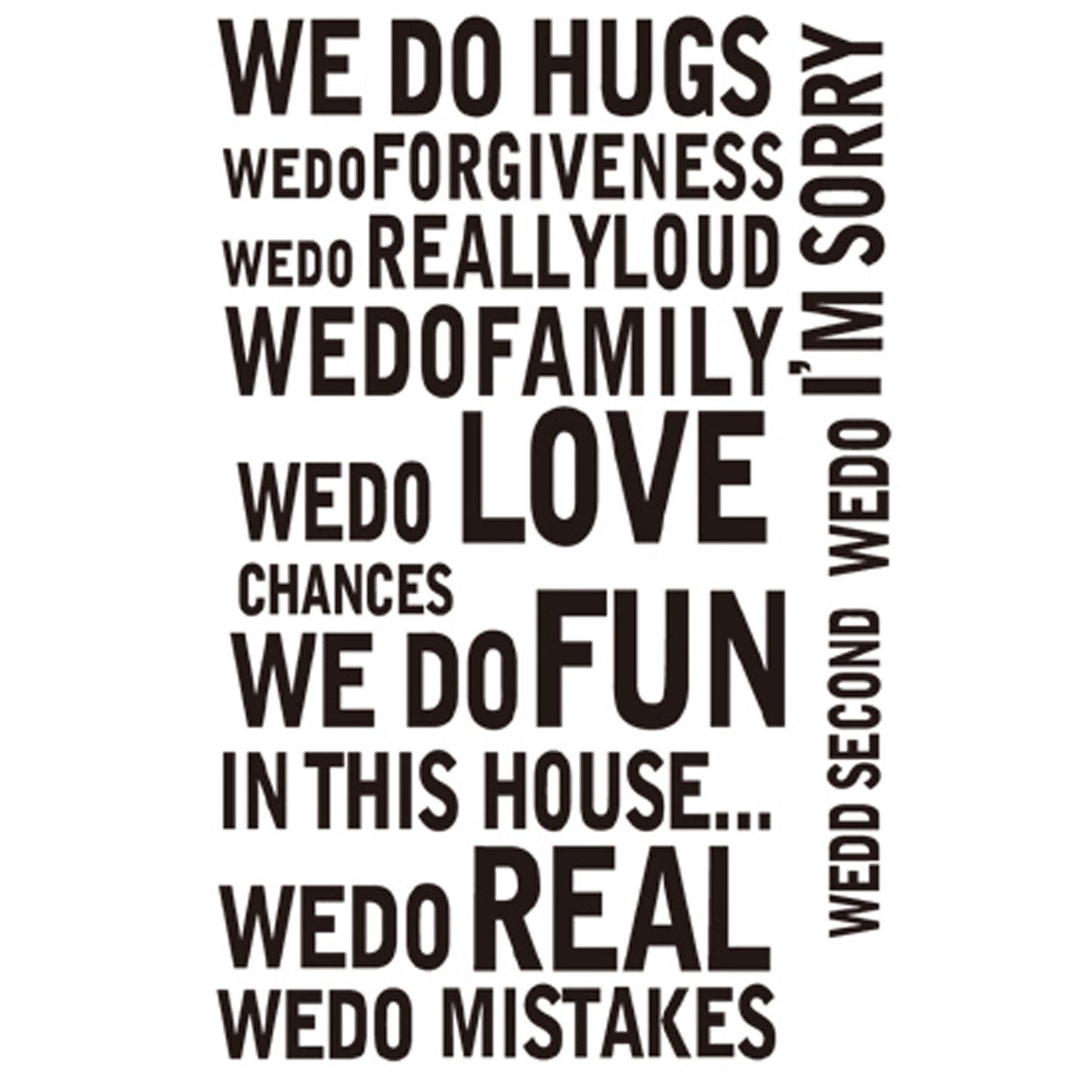 JM7270 WE DO REAL WALL STICKERS 60X90 WALL STICKERS Discount