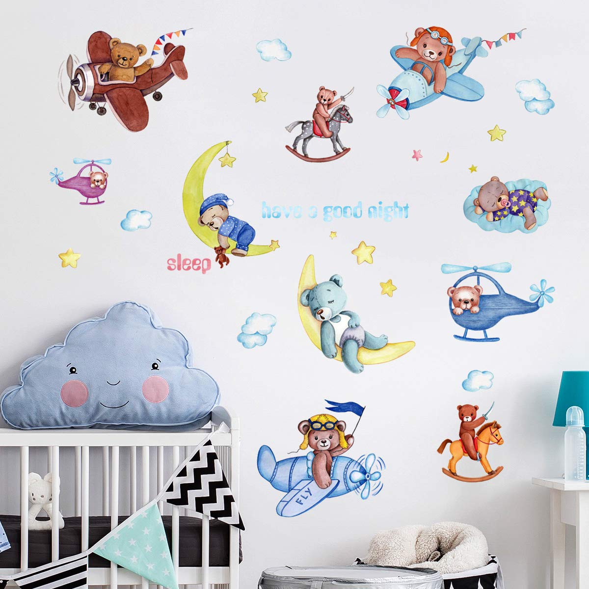 Zebra Wall Decal Wildlife Wall Stickers Black and White Wall Decor Vinyl Wall Decals Animals