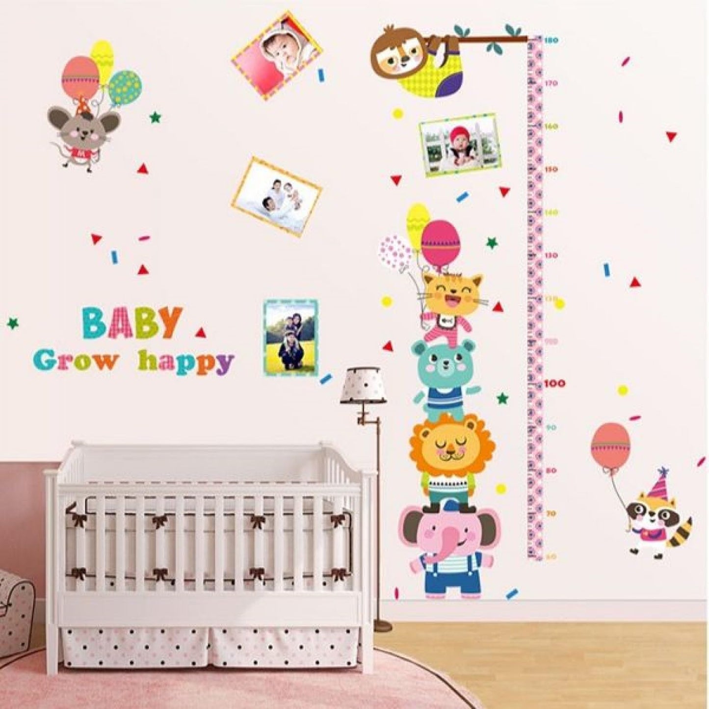 Baby Growth Record Children room DécorWall Sticker xl8382