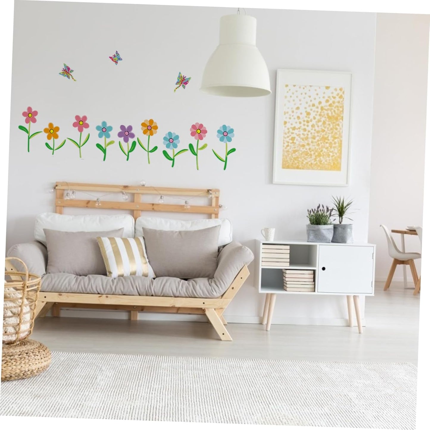 Ay7240 Butterfly Flower Wall Stickers Kids Room Wall Decor Wall Decals Nursery Wall Decor Wall Decals