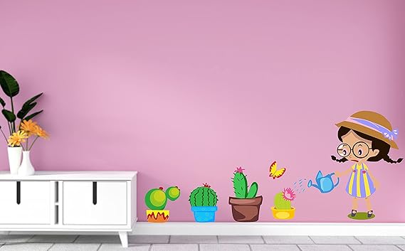 Littlebuds 110 cm Flowers Removable Sticker (Pack of 1)