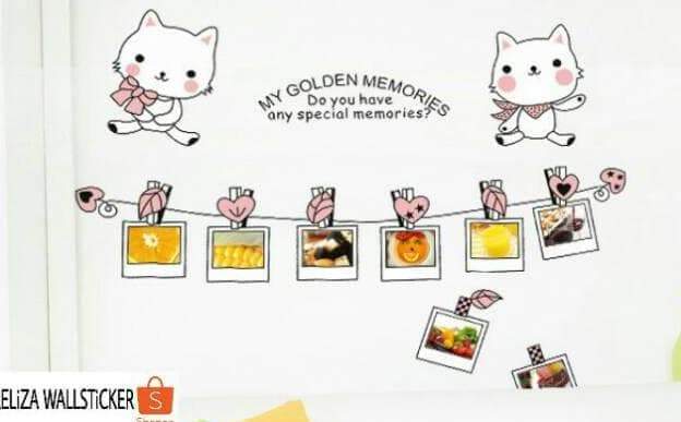 JM7103 Photo Frame Wall Stickers Home Decor Cute Decals Quotes Kids DIY Adesivo de Parede Removable Mixable