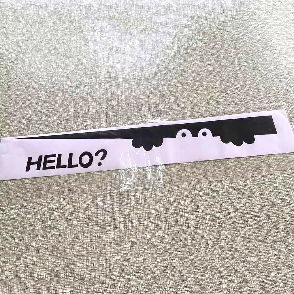 Personality Creative Funny Toilet Wall Sticker DIY Home Wall Decals Room Interior Creative Wallpaper Decor PVC Removable Sticker NChello1 Size:45x12cm