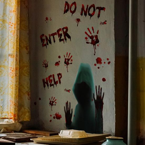 Zombie Hand Decal Good Multipurpose Eye-catching Window Decal Vivid Halloween Zombie Hand Wall Window Stickers Zombie Hand Decal