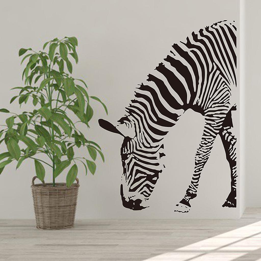Lovely Zebra Animal Wall Stickers XL8057