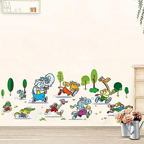 Animals Running Wall StickerHome Decor Kids Room Decals