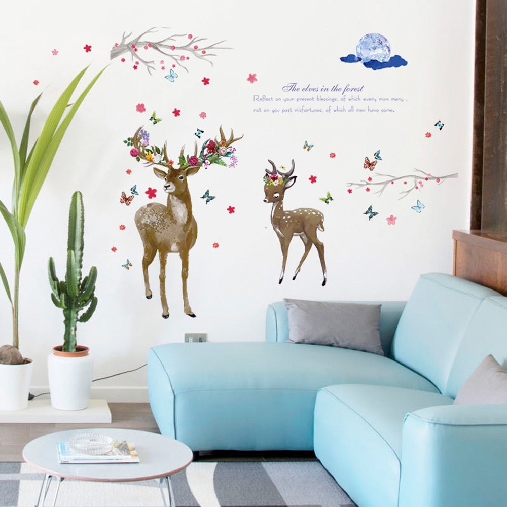 Sk9295 Romantic Dear Wall Sticker