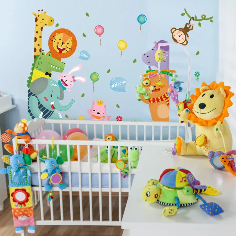 Sk9323 Cartoon Animal Wall Sticker