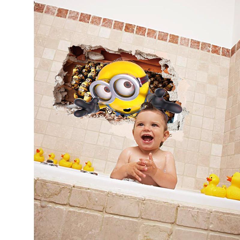 AY9268 3D Minion Floor or Wall Sticker Decals