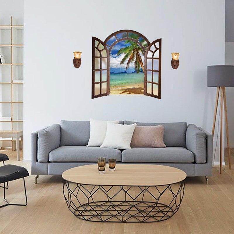 Sk9020G Screen Window Scenery Window Landscape Wall Sticker