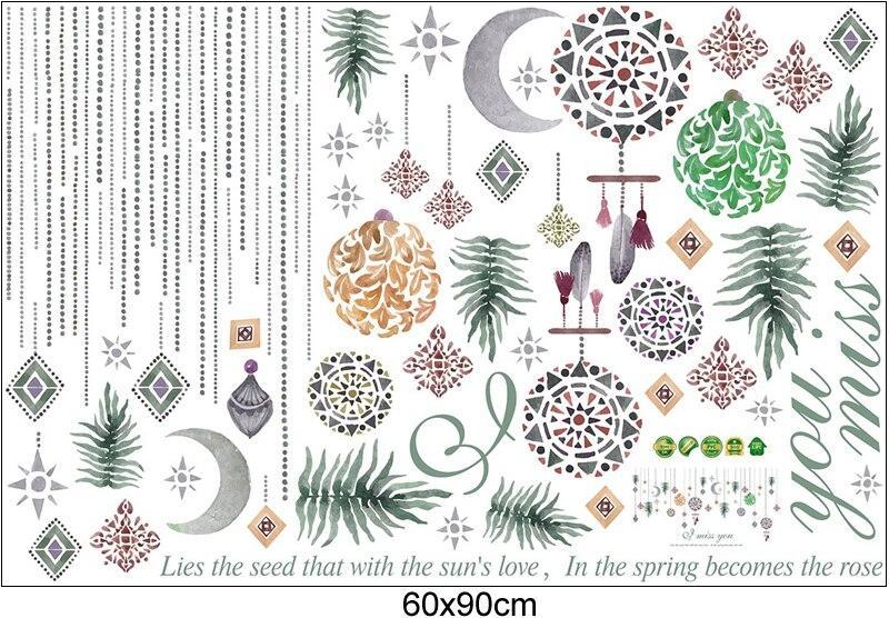 RADJA WALL STICKER SK9311 BEAD CURTAIN 60X90 WALSTIKER WALLSTICKER