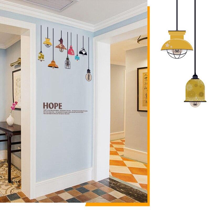 Sk9144 Colorful Light Lamp Wall Sticker