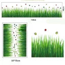 ay768 Green Grass Skirting Line Wall Stickers Bedroom Living Room Children Room Wall Stickers