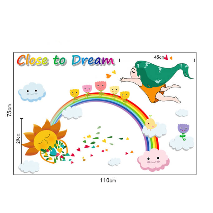Rainbow Wall Stickers Decal