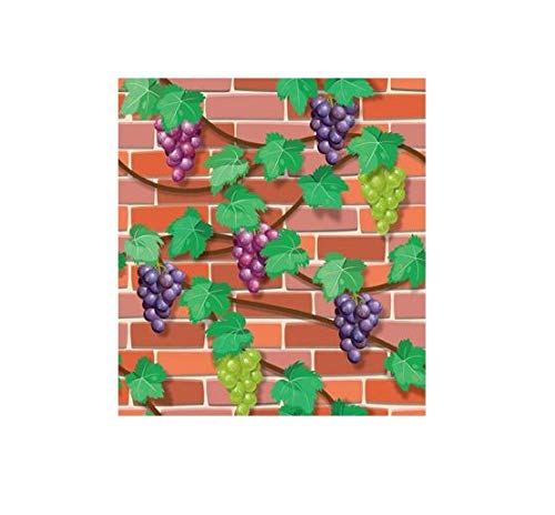 TBOP HOME Brick Wall Stickers Wallpaper For Home Decor (45 x 845 cm), (332 inche x 18 inche)-Grapes)