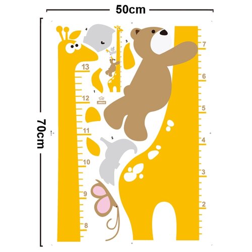 Jm8242 Wall Sticker Kids Growth Height Graphic PVC Stickers Home Decoration