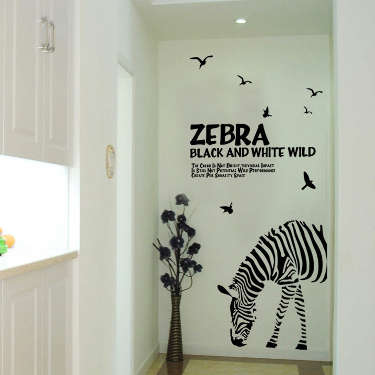 Zebra Wall Stickers DLX6017/LC6017a