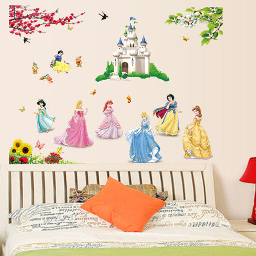 Snow White Seven Dwarfs Wall Stickers - Disney Cartoon Snow White Seven Dwarfs Wall Stickers - Disney Cartoon DecorDecor