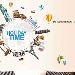 JM7260 Wrold Travel Vinyl wall sticker decal art Global Village bedroom Kids Room Wall Decor