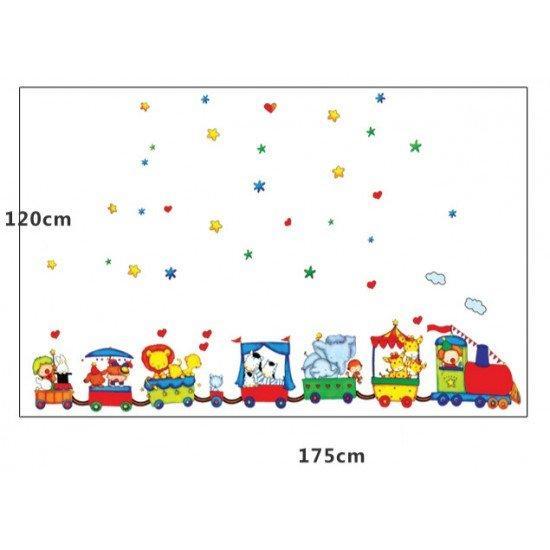 AY9065 Wall sticker Transparan uk: 60X90 - TRAIN AY9065