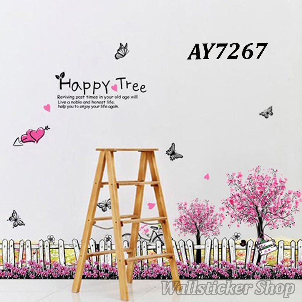 AY7267 Happy Tree 3D Wall Stickers