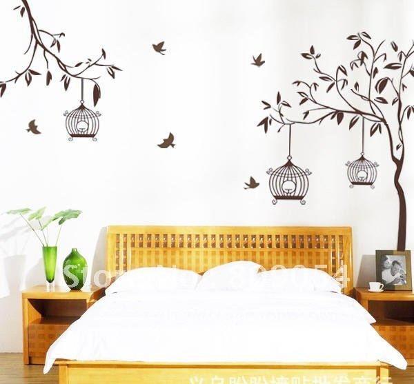Birds Cage Wall Sticker (AY9039)