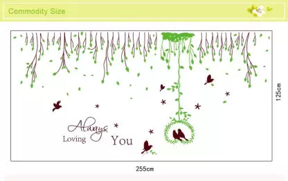 Super Grass Ring Feiyan Waist Flower Vine Wall Stickers