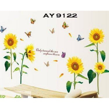 Interior Wall Sticker Sunflowers (AY9122)