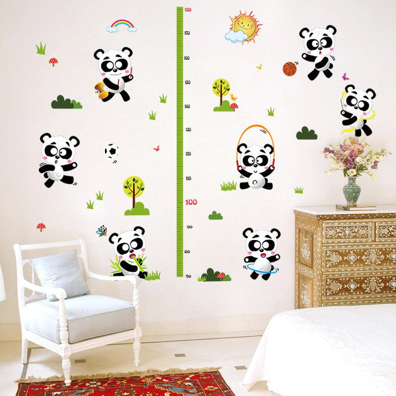 Sk9048 Cute Panda Wall Sticker