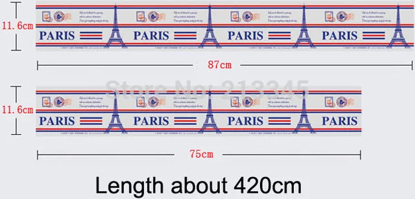 AY9144 Paris Eiffel Tower List Wall Sticker Wal Stiker Dinding