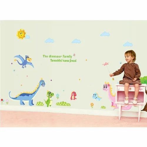 Dinosaur Family Animal Wall Sticker