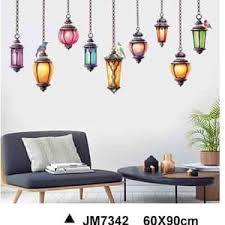 Fashion arab droplight Wall Stickers For Living Room Diy 3d Home Decor JM7342
