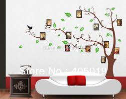 DIY transparent PVC wall stickers AY803A brown tree photo series of three generations of wall stickers wall stickers