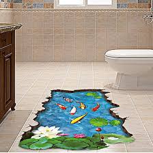 Ready Wall Stiker 60X90 Xh9219 Fish Lotus Pool Walstiker Wallsticker -Berkualitas