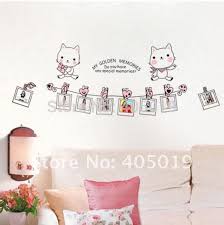 JM7103 Photo Frame Wall Stickers Home Decor Cute Decals Quotes Kids DIY Adesivo de Parede Removable Mixable