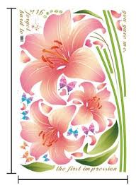 Living room wall creative floral stickers XL8135 rain flower removable wall stickers