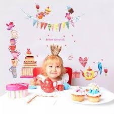 ABC1062 Hand-painted Bird Cartoon Wall Sticker - Multi