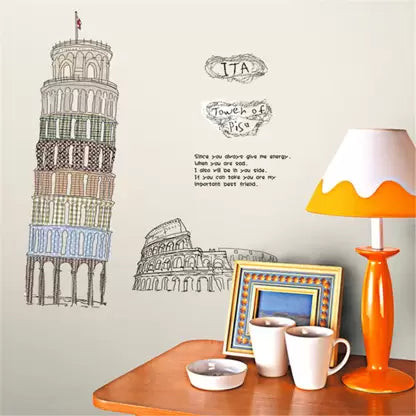 Tower of Pisa Wall Sticker Ay808