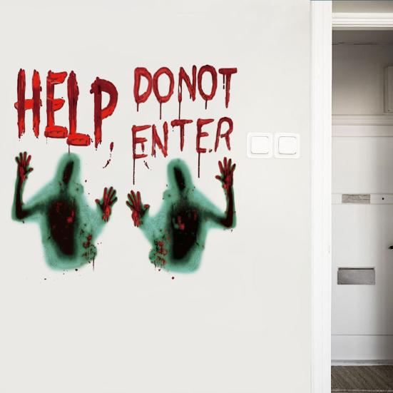Zombie Hand Decal Good Multipurpose Eye-catching Window Decal Vivid Halloween Zombie Hand Wall Window Stickers Zombie Hand Decal
