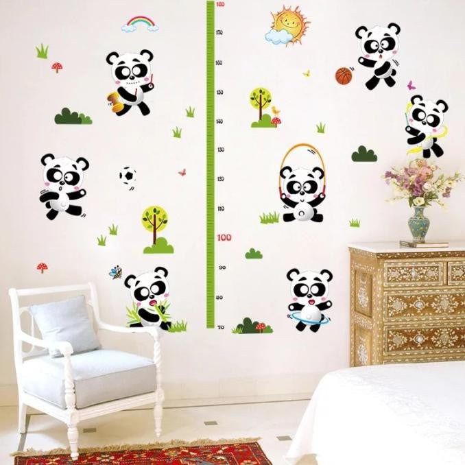 Sk9048 Cute Panda Wall Sticker