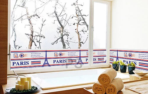 AY9144 Paris Eiffel Tower List Wall Sticker Wal Stiker Dinding