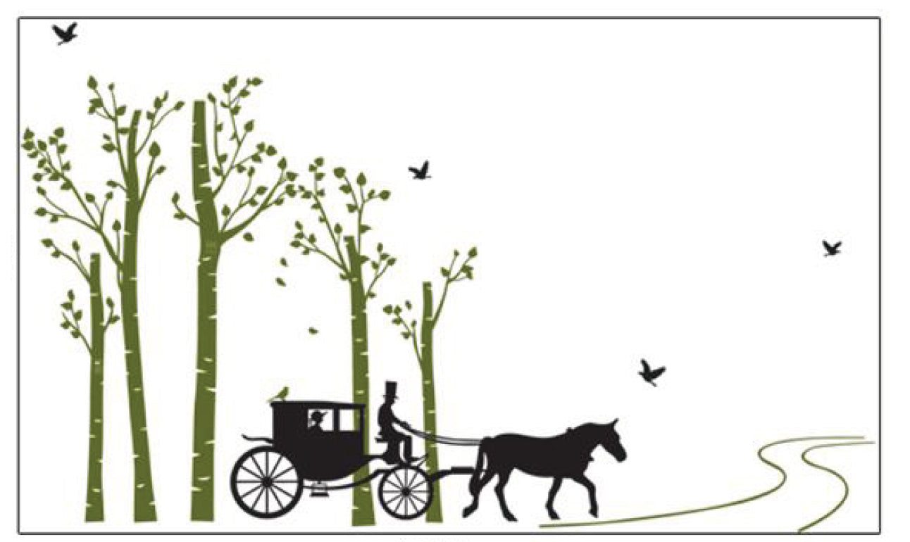Wall Sticker AY- 815 Syga Horse Riding Natural Wall Stickers