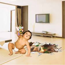 3D stereo decoration wall breaking home personalized wall sticker AY9255 remove wall stickers
