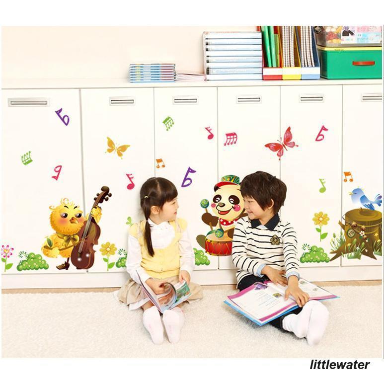 Animal Concert Cartoon Vinyl Home Dcor Wall Sticker ay9246