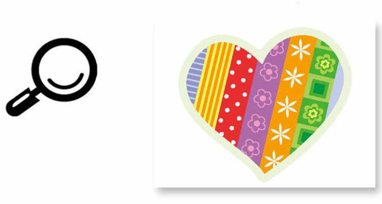 Lichtakkumulativer Aufkleber "Hearts"